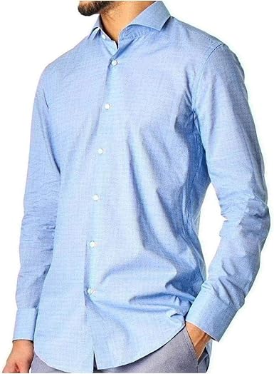 hugo boss light blue shirt