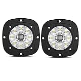 DERI 4 Inch Flush Mount LED Pods, 2PCS 10000LM