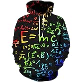 Asylvain Unisex Graphic Hoodies 3D Cool Design Print Colorful Hooded Sweatshirt for Men and Women