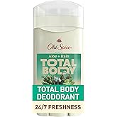 Old Spice Whole Body Deodorant Stick for Men, Aluminum Free, Aloe + Rain Scent, 24/7 Odor Protection, 24/7 Lasting Freshness, Dermatologist Tested, Gentle on Skin, Safe to Use All Over, 3.0 oz