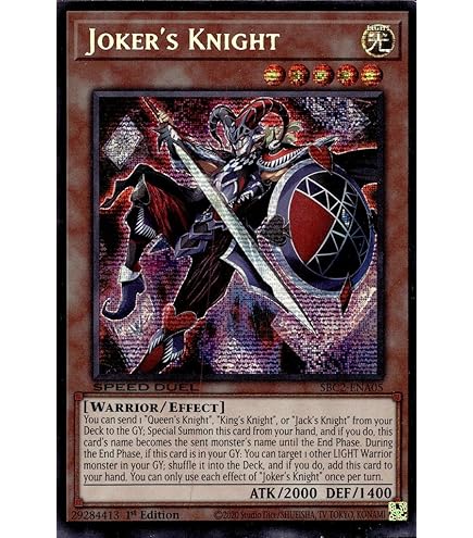 Amazon.com: Joker's Knight (PSR) - SBC2-ENA05 - Prismatic Secret Amazon.com: Joker's Knight (PSR) - SBC2-ENA05 - Prismatic Secret