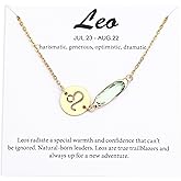 TGOLM 14k Gold Plated Zodiac Birthstone Bracelet, Horoscope Sign Charm Link Bracelet for Women Birthday Gift