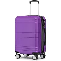 【使用感あり】2324UNION Atlas メタリックパープル Sサイズ Amazon.com: Carry On Luggage 22x14x9 Airline Approved,Hardshell