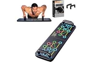 JXINLODGEG Push Up Board with 20 anti-slip stickers,Portable Foldable 16 in 1 Push Up Bar,Iron Chest Pro Push Up, Portable Home Workout Equipment