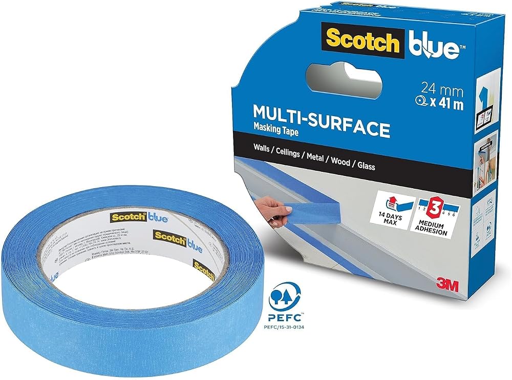ScotchBlue Multi-Surface Tape 24mm x 41m 1 Roll Indoor Outdoor