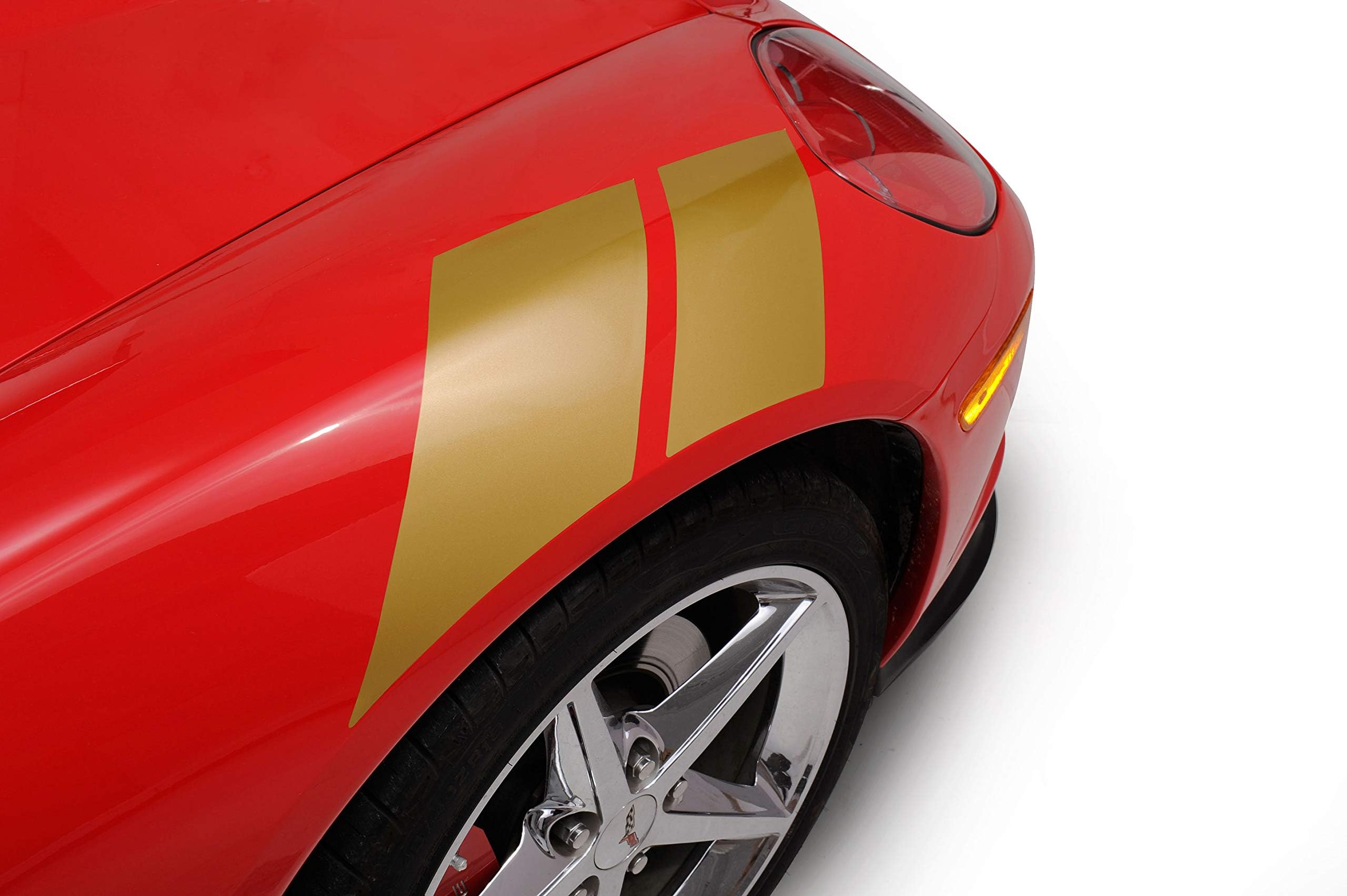 Mid America Motorworks 2005-2013 Corvette Gold Grand Sport Style Left Hand & Right Hand Fender Accent Stripes 638131892