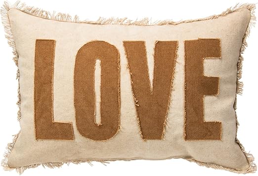 Amazon Com Primitives By Kathy Decorative Love Throw Pillow 15