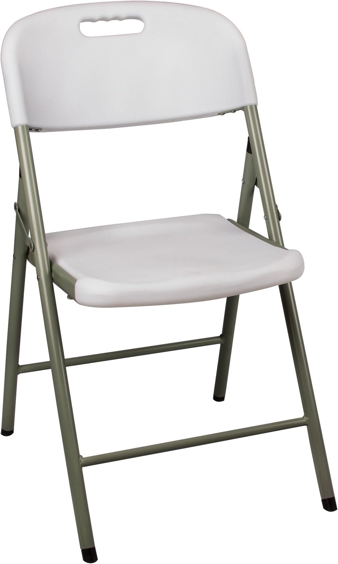 Norwood Commercial Furniture NOR-WOB1051-SO Blow-Moulded Folding Chair, Light Grey (Pack of 4)