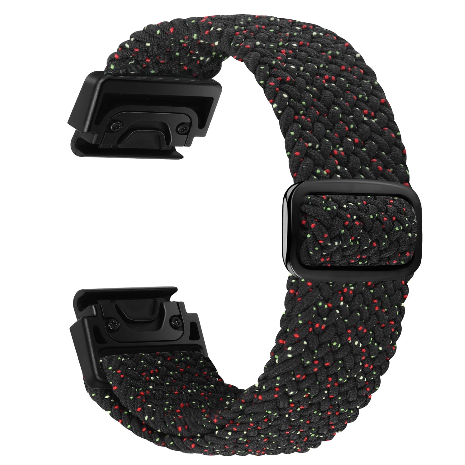 FAKBKE Braided Strap Compatible with Garmin Fenix 8 47mm/Garmin Fenix 7/7 Pro/Fenix 6/6 Pro/Fenix 5/5 Plus/EPIX 2, 22mm QuickFit Loop Wristband Soft Elastic Nylon Bracelet for Epix Pro 47mm — image 1