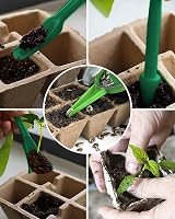 WY8 Seed Trays Starter Kit 100 Biodegradable Pots 3 Trays Crystal Lids view 3