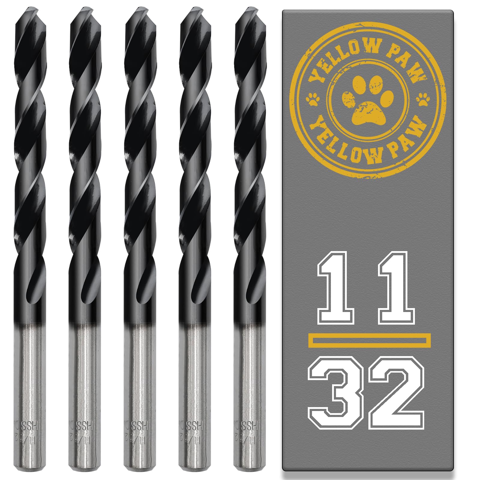 11/32 Inch Drill Bit (5 Pack) Industrial Grade M35