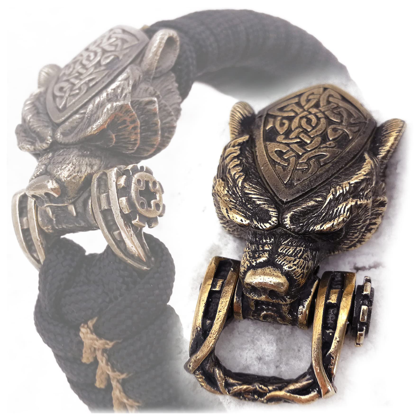 CooB EDC Metal Hand Casted Paracord Shackle Buckle