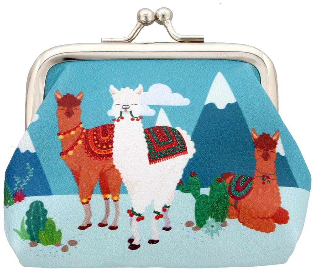Puckator Cute Alpaca Tic Tac Change Purse, Polyurethane, Mixed, Height 8cm Width 9cm Depth 2cm, PUR46