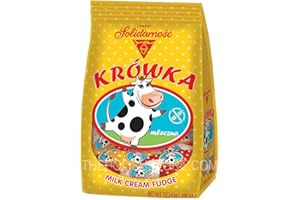 GENERIC Krowka Solidarnosc Mleczna Milky Cream Fudge Candy 286g/10.9oz Korovka Korivka Cow Caramelized Milk Filling Candy Chocolate - Imported from Poland