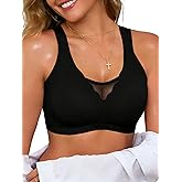 AriaEve Jelly Bras for Women No Underwire Wireless Seamless Bras Full Coverage Comfortable Bras Everyday Bra