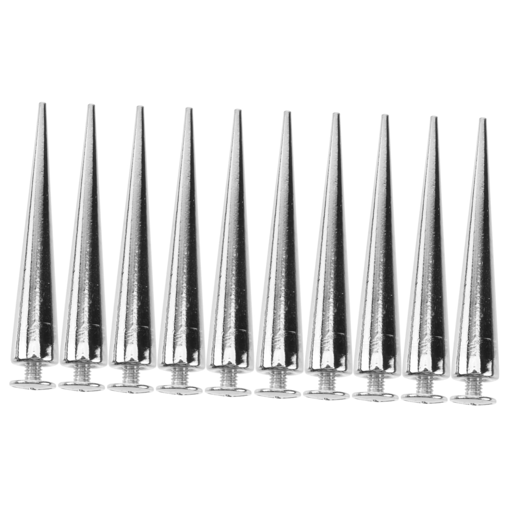 WOONEKY Diy Rivet Accessories Punk Metal Spikes Studs Set for Leather Crafts Jackets Bags Shoes Decoration 5.5X0.4 Inches
