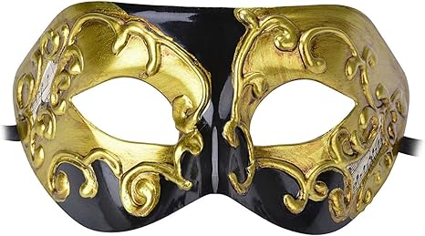 Amazon Co Jp Funpa マスク お面 半面 仮面 仮装 化粧パーティー かっこいい メンズ用 ファッション コスプレ プラスチック製 ｋ01 ホーム キッチン