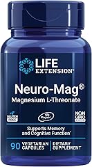 Life Extension Neuro-Mag Magnesium L-Threonate, Memory Health, Quick Thinking, Cognitive Health Support, Vegetarian, Non-GMO,