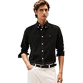 Tommy Hilfiger Mens Long Sleeve Corduroy Shirts in Regular Fit, Men's Button Down Shirt