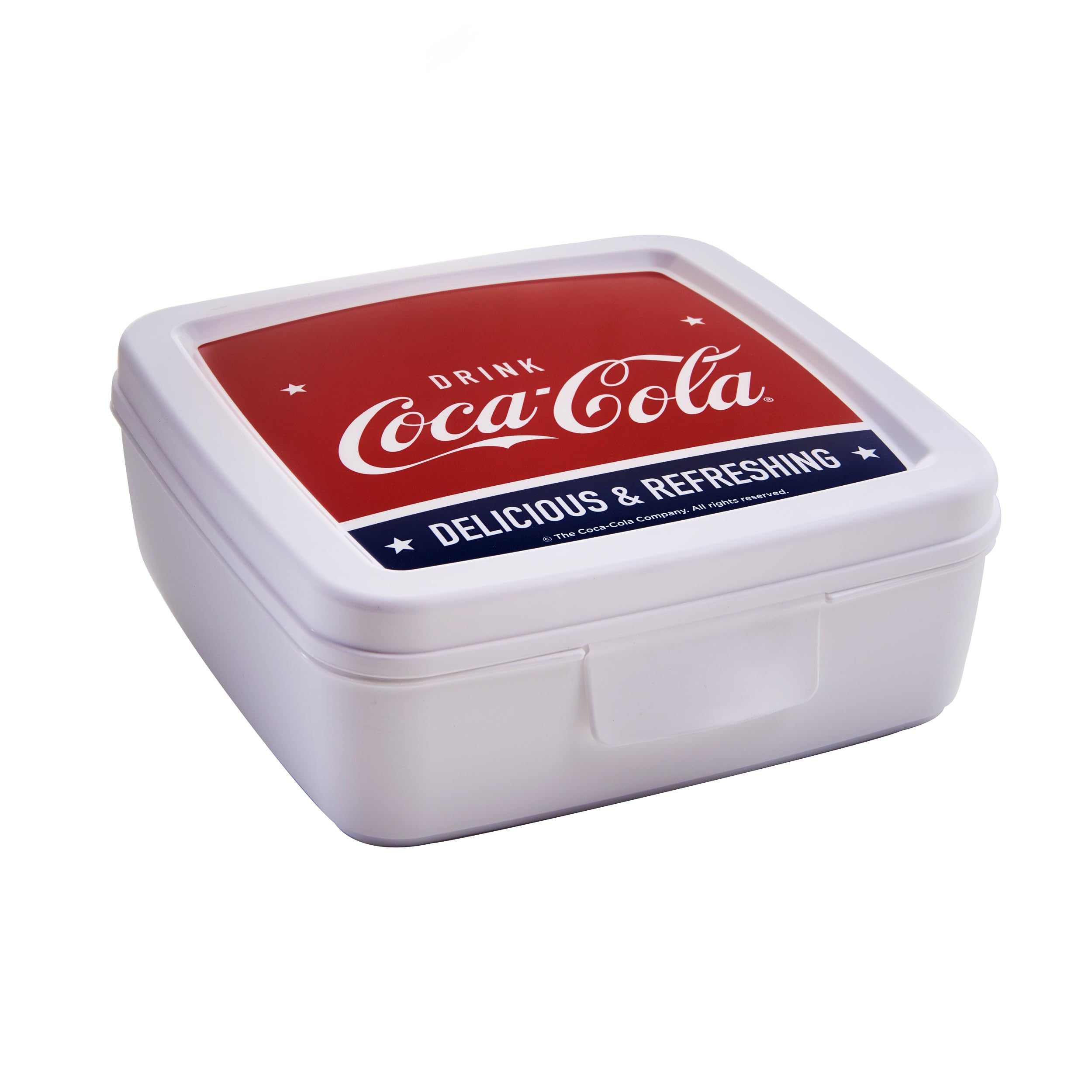 Snips, Coca-Cola Sandwich Holder, Toast Holder 14.5 x 14.5 x 5.5 cm, Coca-Cola Snack Holder Made in Italy, 0% BPA — image 1