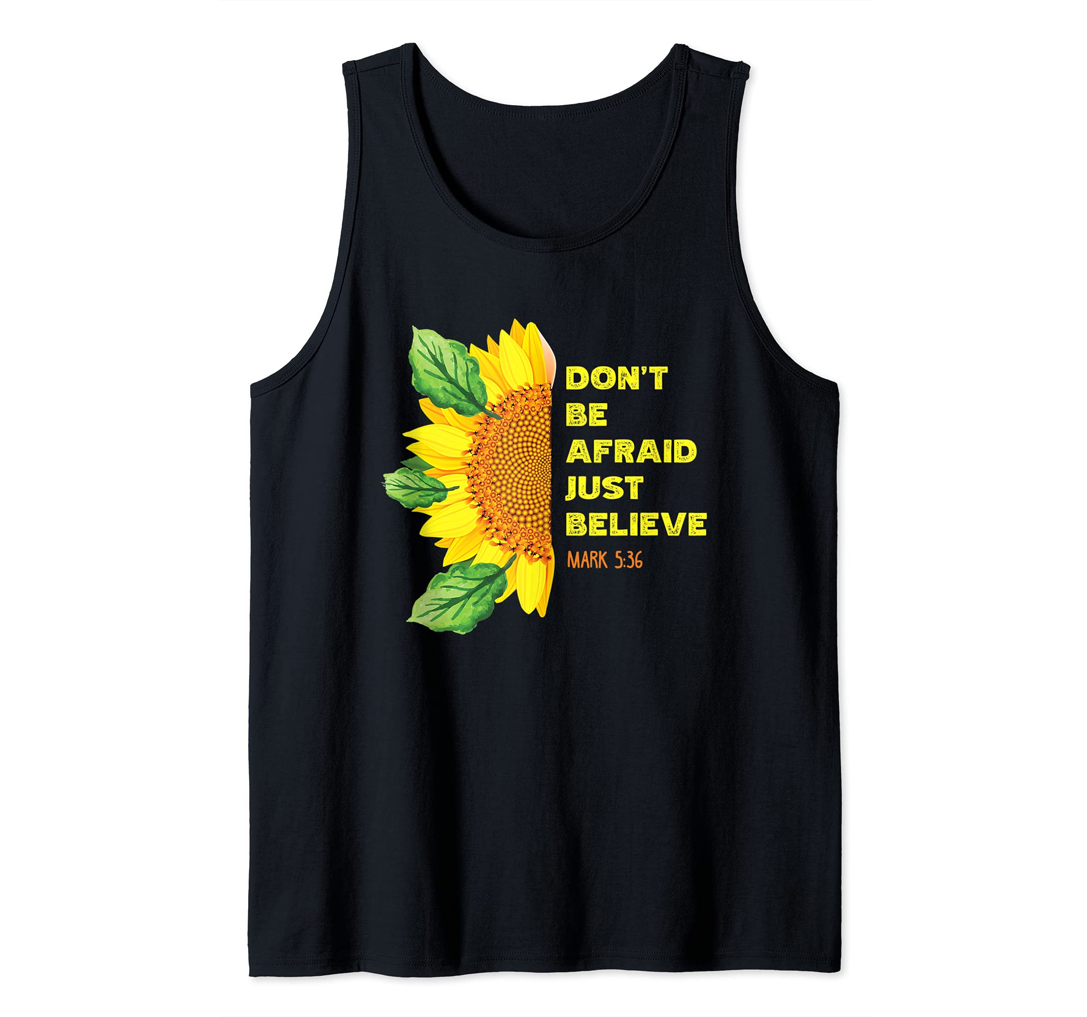 Mark 5:36 Christian Bible Verse Religious Tank Top