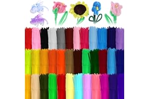 YUNSAILING 1800 Pcs Pipe Cleaners 6 mm by 12 Inch Chenille Stems Pipe Cleaners Craft Supplies Art Supplies for Kids Adults DIY Creative Decorations, 36 Assorted Colors
