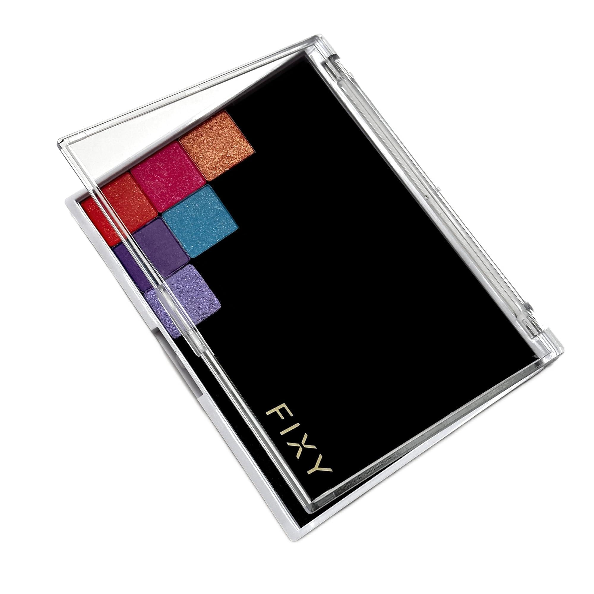 FIXY Empty Magnetic Makeup Palette with Clear Top, Small Palette- Organize, Depot & Declutter Makeup - Customize Your Palette - Travel and Eyeshadow Organizer - 5.7