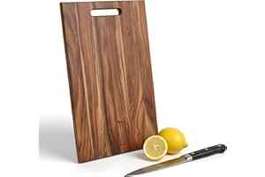 JadeVine Premium Acacia Wood Cutting Board 15" x 10" x 0.6" - Natural Hardwood Chopping Board, Knife-Friendly, Reversible for