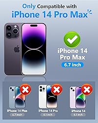 ATATOO for iPhone 14 Pro Max Case, Built-in Card