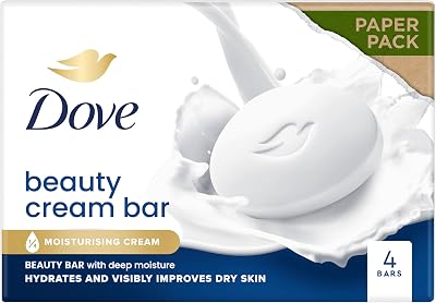 Dove Original Beauty Bar Soap with ¼ Moisturising Cream 4x90g