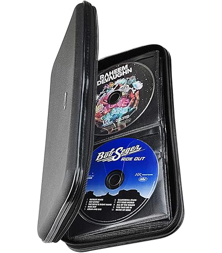 XiongYe CD DVD Case, 72 Capacity Heavy Duty Wallet, DVD CD Case