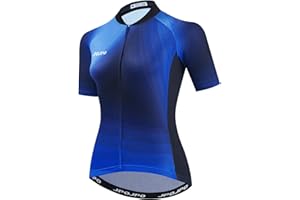 Teleyi Women's Cycling Jersey Bike MTB Short Sleeve Bicycle T-Shirt Clothing Jacket Quick-Dry Tops S-3XL