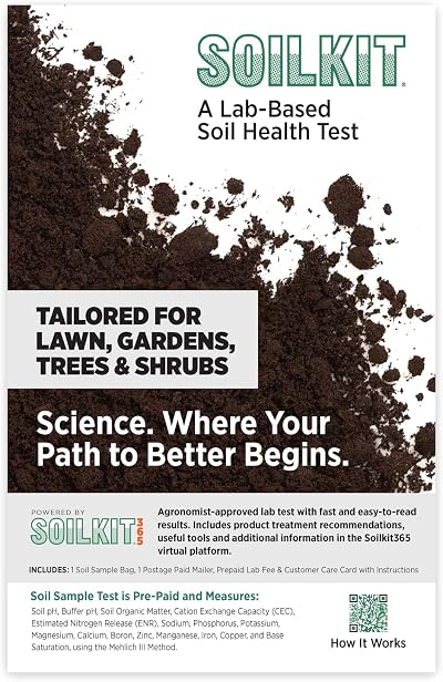 POWERED BY SOILKIT Soil Test Kit - pH, Moisture & Nutrient Analysis