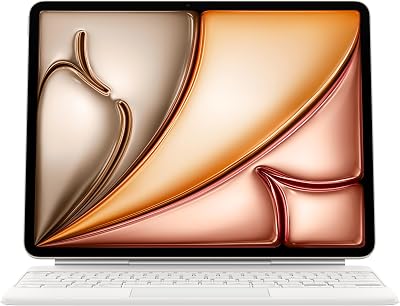 Magic Keyboard para el iPad Air de 13 Pulgadas (M3) - Inglés británico - Blanco ​​​​​​​