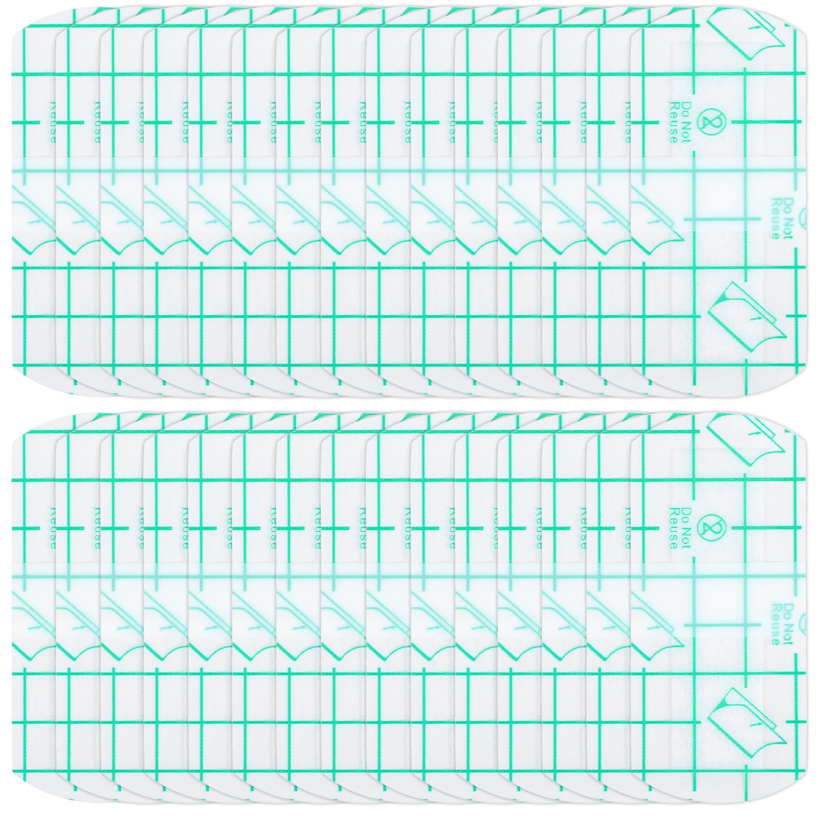 Photo 1 of Mabor 30Pcs Disposable Plastic Eye Shield, Waterproof Protective Eyebrow Tape, Microblading Aftercare Supplies, Clear Protection Film for Eyebrow Tattoo (1.42"x3.15")
