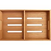 F.e.s.s. Fess Storage versatility Cedar Tray with Adjustable Divider