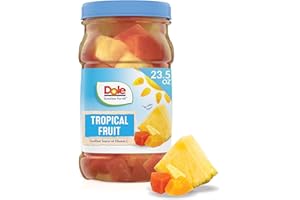 Dole Tropical Fruit in 100% Fruit Juice with Pineapple & Papaya, 23.5 Oz Resealable Jar