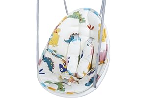Toddler Swing Cushion - FEISIKE Baby Swing Outdoor Seat Insert Pad Compatible with Coconut Toddler Swing Egg Swing for Toddlers Ages 6-36 Months, Detachable and Washable(Swing Not Included)
