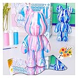 Coniuty DIY Creative Blank Painting Fluid Bear