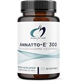 Designs for Health Annatto-E 300mg Tocotrienols, 30 Softgels | DeltaGold Vitamin E Complex Supplement, Delta + Gamma Tocotrienols, Cardiovascular, Healthy Aging + Antioxidant Support