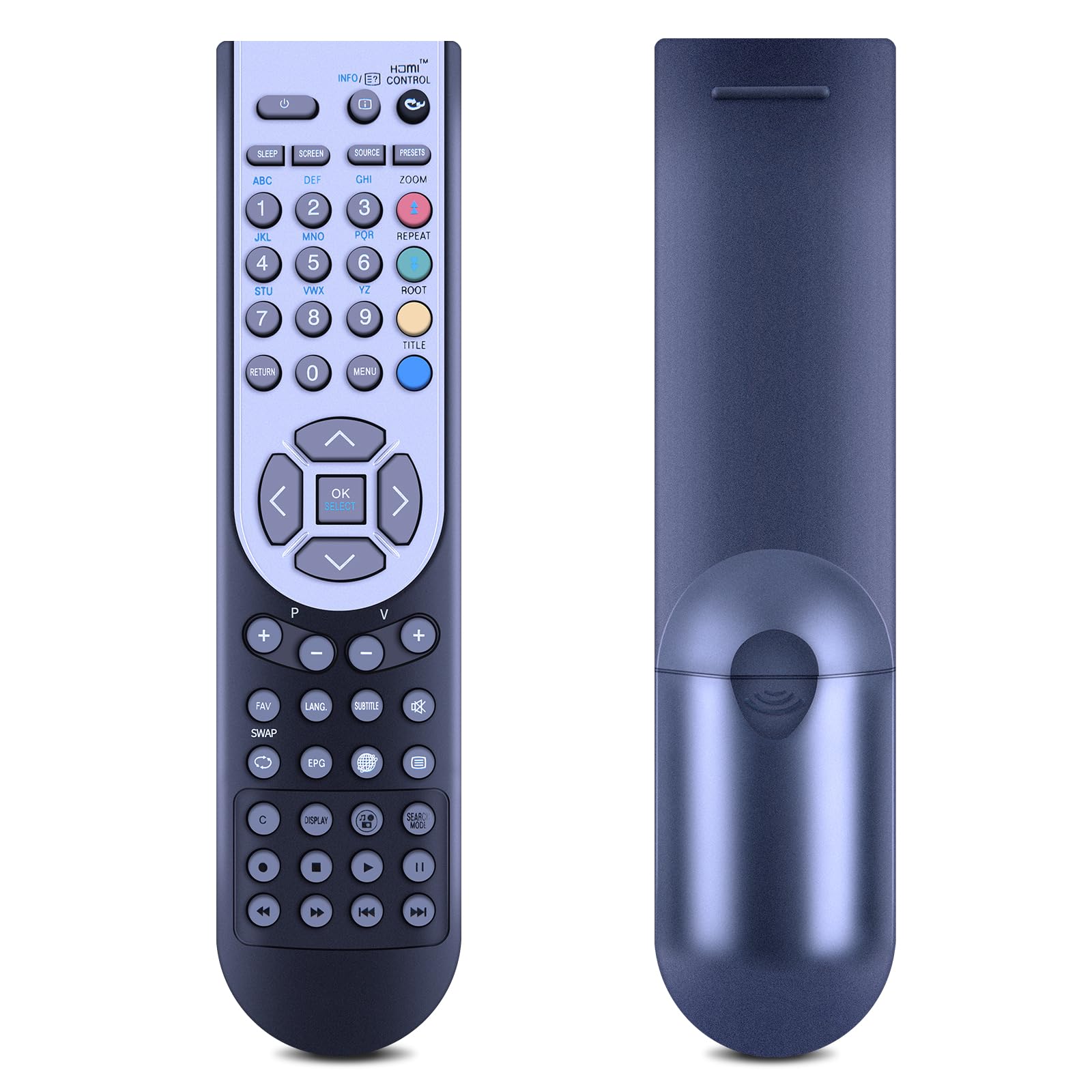 New RC1900 RC-1900 Remote Control Remplacement fit for Toshiba Hitachi JMB Finlux Techwood Polaroid Grundig TV 32880DVD LCD26AD LCDW22DVD95F LED22916DVDFHD LCDW16DVD L22DP03EA LCD19ADVDP