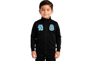 Icon Sports Officially Licensed Argentine Football Association Lionel Messi Track Jacket - Unisex Kids