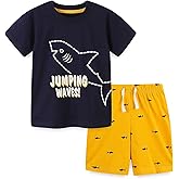 Funnymore Baby Toddler Boy's Cotton Short Sleeve Tshirt and Short Set