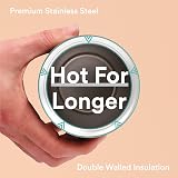Moon 360° Travel Mugs Leakproof Insulated Stainless Steel 450ml Black view 5