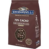 Ghirardelli Chocolate Company 72% Cacao Dark Chocolate Chips, 5lb. Bag (Pack of 1)