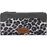 Montana West Wrangler Minimalist Wallet for Women Credit Card Wallet Ladies Travel Wallets Monederos de Mujer Card Cases & Money Organizers with Smooth Zippers for Women