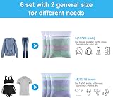 GOGODA Diamond Mesh Laundry Bags 6 PCS Delicates Protector Washer Safe view 3