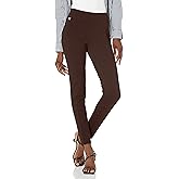 Zac & Rachel Womens Pull on Ankle Pant with Metal Tab