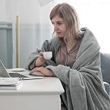 Moonlight20015 Fleece Throw Blanket 400 GSM Silver Grey 150x200 cm view 3