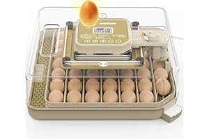 KINDAUS Egg Incubators for Hatching Eggs, Egg Incubator with Automatic Egg Turning and Humidity Control, Quail Eggs Chicken Egg Incubator (48 Eggs)